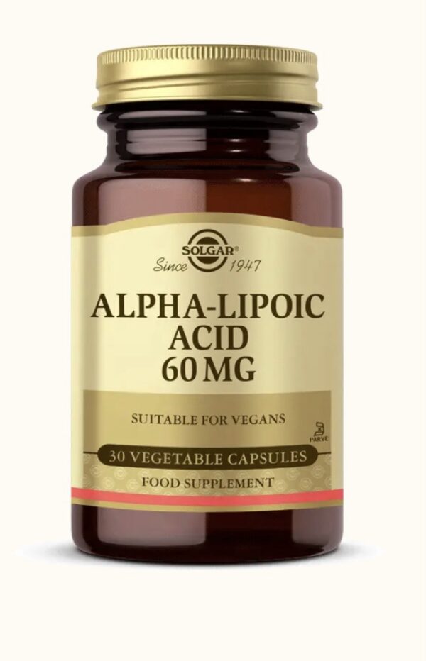 Solgar alpha-lipoic acid 60 mg 30 vegetable capsules