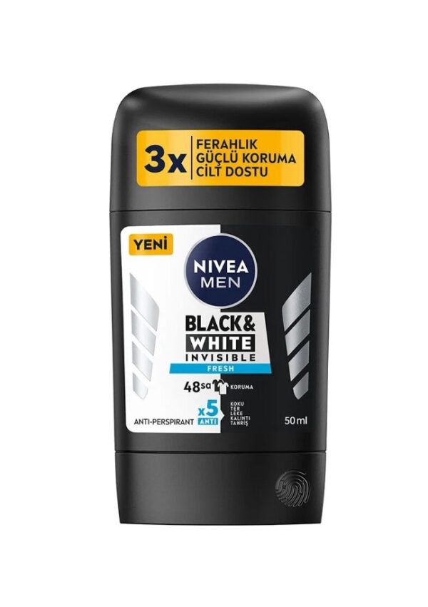Nivea stick inc B&W fresh erkek 50 ml