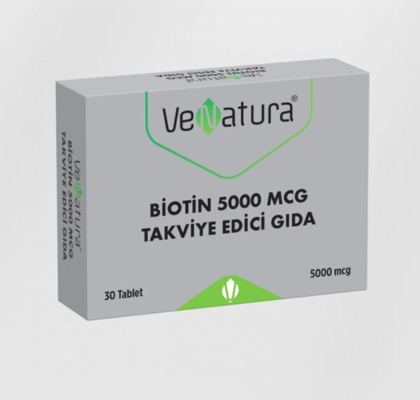 Venatura biotin 5000 mcg 30 tablet