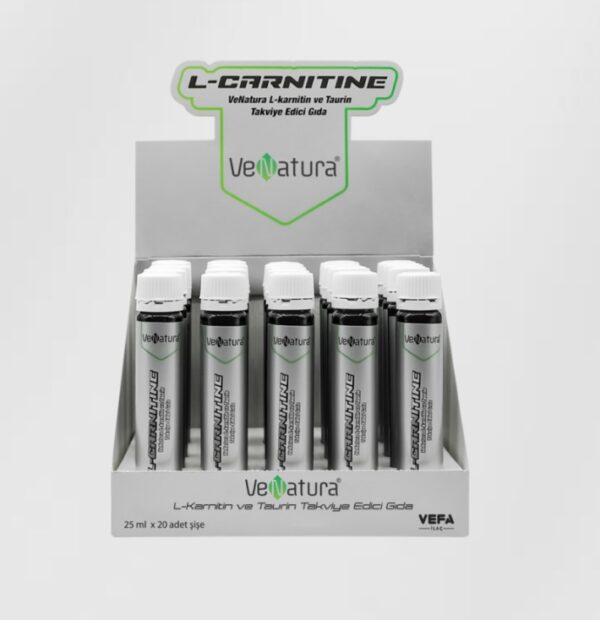 Venatura L-karnitin + taurin 25 ml 20 sise