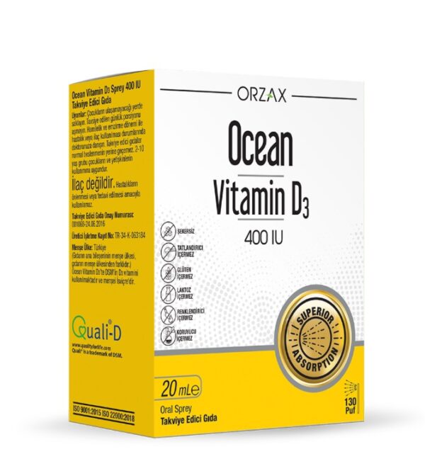 Ocean vitamin D 400 IU spray