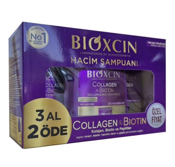 Bioxcin hacim sampuanı collagen - biotin 3 al 2 öde