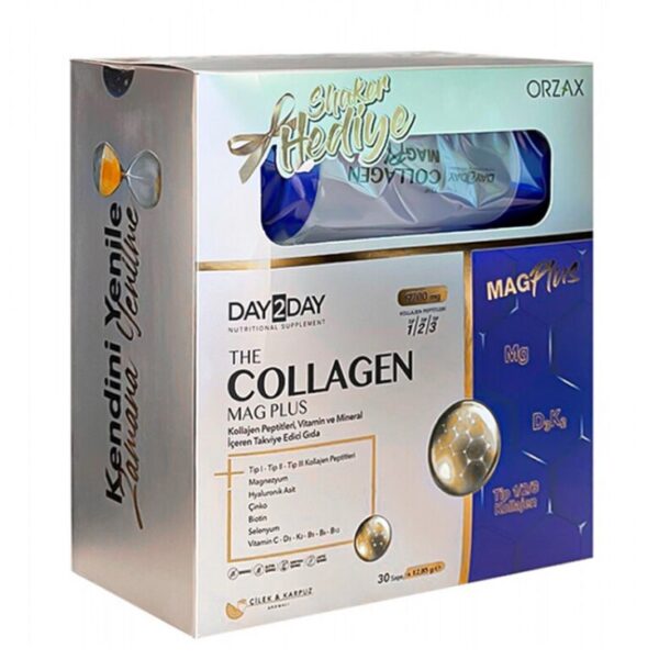 Day2Day Collagen Mag Plus Strawberry Watermelon 30 Sachets + Shaker Gift – Orzax.
