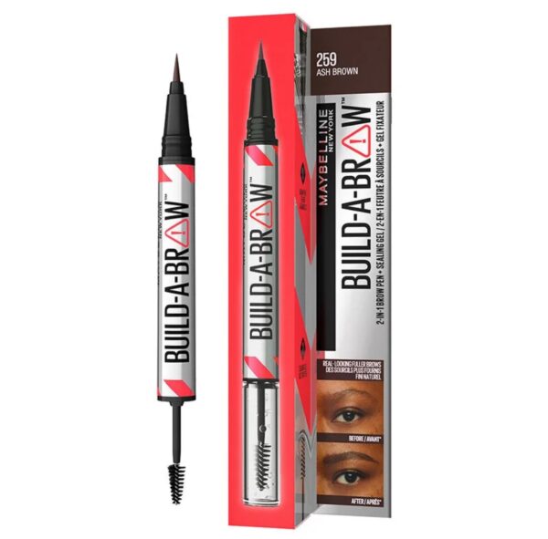 Maybelline New York Build a Brow 2 in 1 Kas Kalemi ve Jeli Ash Brown
