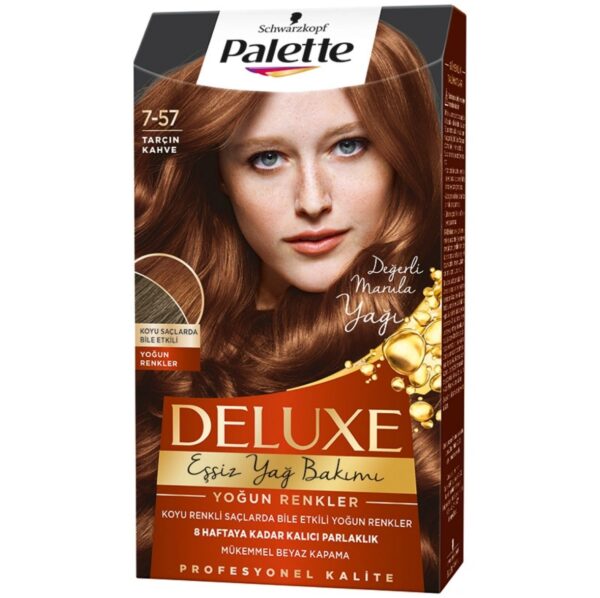 Palette Deluxe Yogun Renkler Saç Boyasi7-57 Tarçin Kahve