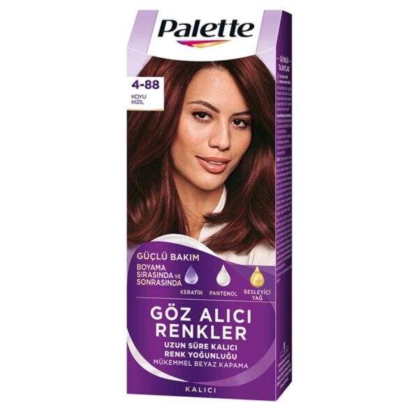Palette Göz Alici Renkler Saç Boyasi 4-88
Koyu Kizil