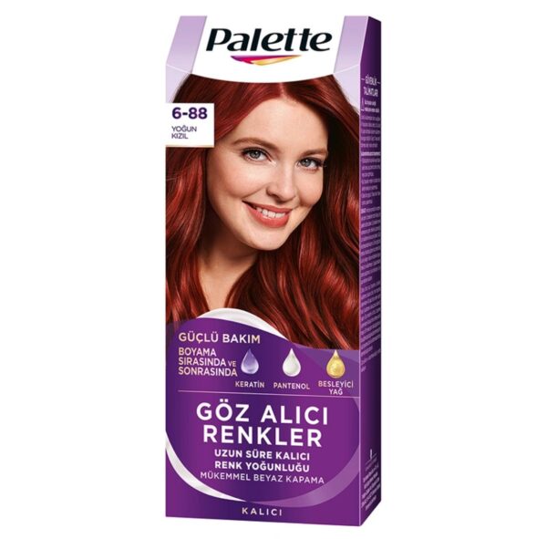 Palette Göz Alici Renkler Saç Boyasi 6-88
Yogun Kizil