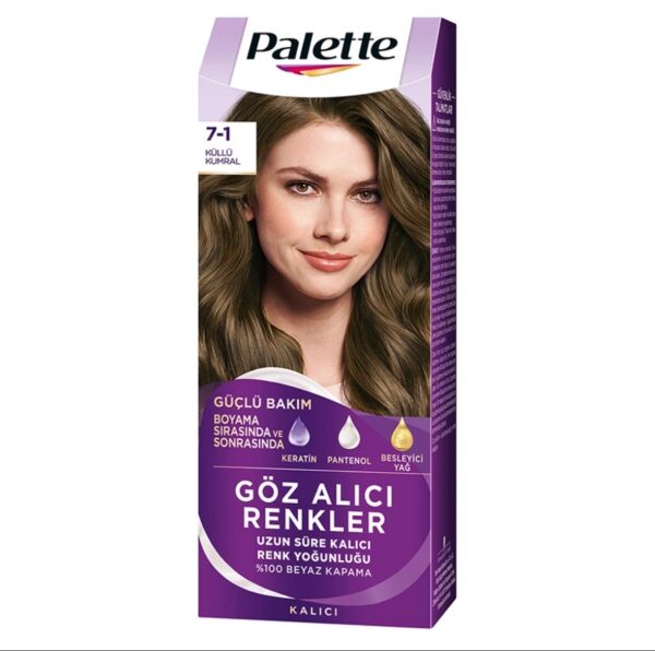 Palette Göz Alici Renkler Saç Boyasi 7-1Küllü Kumral