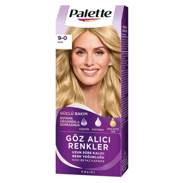 Palette Göz Alici Renkler Saç Boyasi9-0 Sari