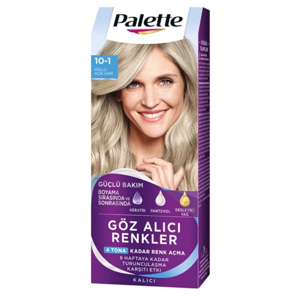 Palette Göz Alici Renkler Saç Boyasi 10-1Kullü Açik Sari