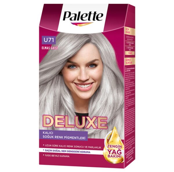 Palette Deluxe Saç Boyasi U71 Elmas Grisi