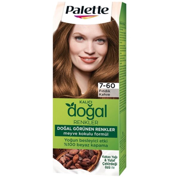 Palette Kalici Dogal Renkler Saç Boyasi7-60 Findik Kahve