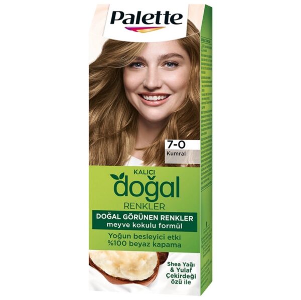 Palette Kalici Dogal Renkler Saç Boyasi7-0 Kumral