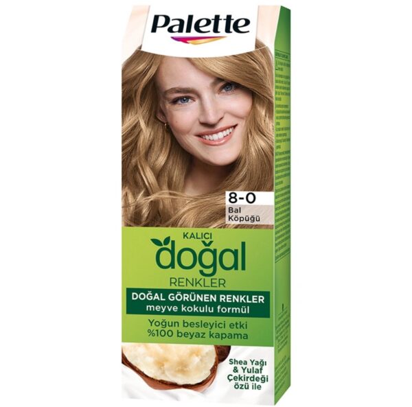 Palette Kalici Dogal Renkler Saç Boyasi 8-0 Bal Köpügü