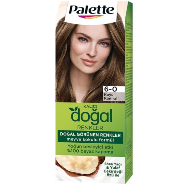 Palette Kalici Dogal Renkler Saç Boyasi 6-0 Koyu Kumral