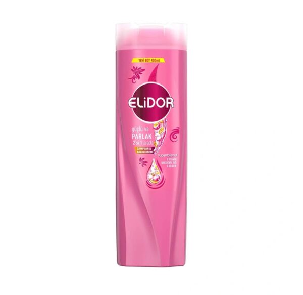 Elidor Superblend Sampuan ve BakimKremi Güçlü ve Parlak 2'si 1 Arada 400 ml