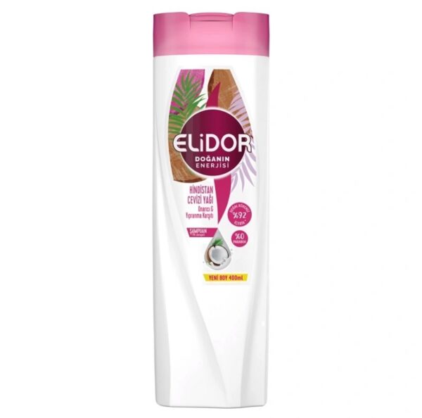 Elidor Doganin Enerjisi Saç BakimSampuani Hindistan Cevizi Yagi Onarici & Yipranma Karsiti 400 ml