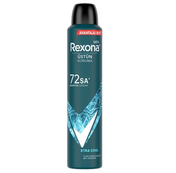 Rexona Men Erkek Sprey Deodorant Xtra Cool 72 Saat Kesintisiz Koruma 200 ml