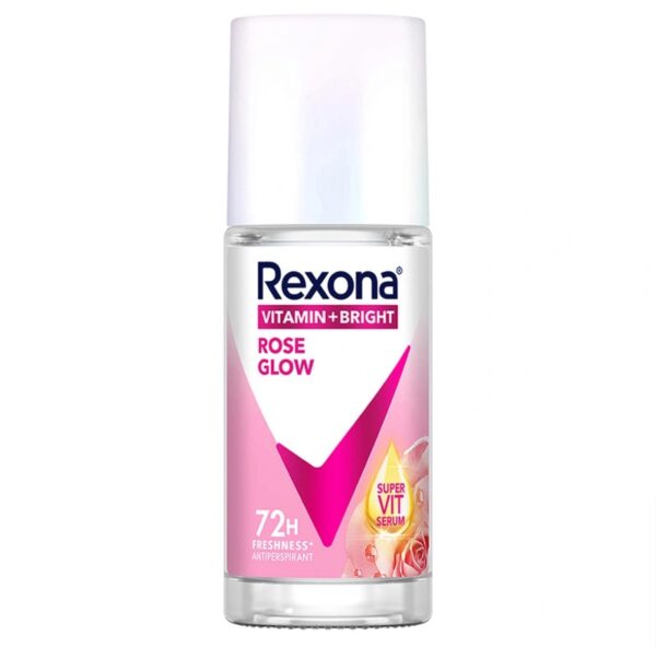 Rexona Vitamin + Bright Kadin Roll On Deodorant Rose Glow 45 ml