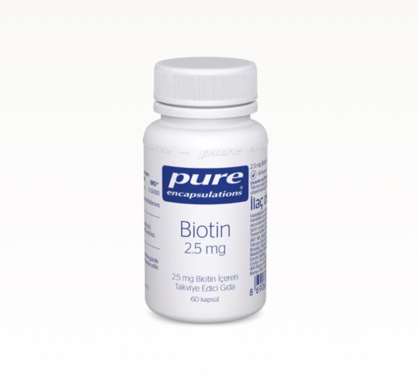 Pure biotin 2,5 mg 60 kapsül