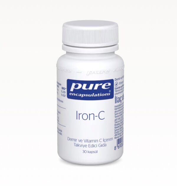 Pure iron-c demir , vitamin C 30 kapsül