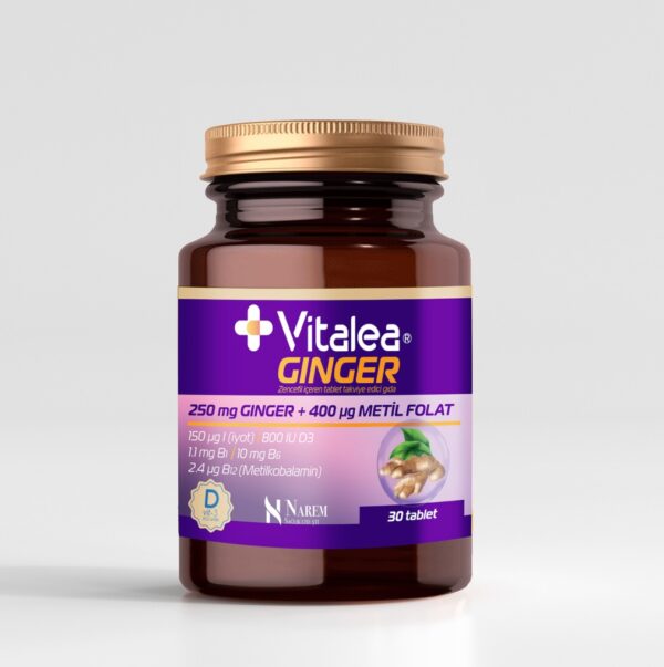 Vitalea ginger zencefil içeren 30 tablet