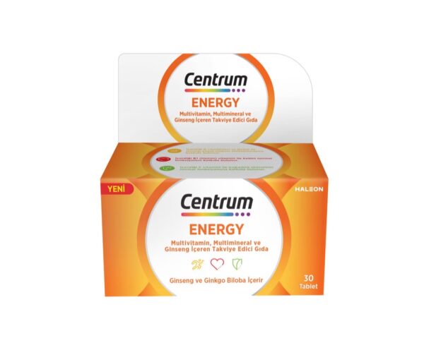 Centrum energy multivitamin mineral ginseng 30 tablet