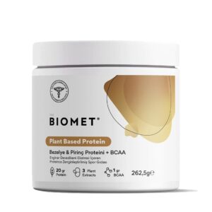 Biomet plant based protein bezelye & pirinç proteini + BCCA 262,6 gr