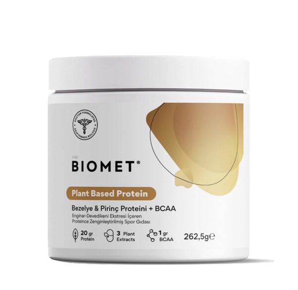 Biomet plant based protein bezelye & pirinç proteini + BCCA 262,6 gr