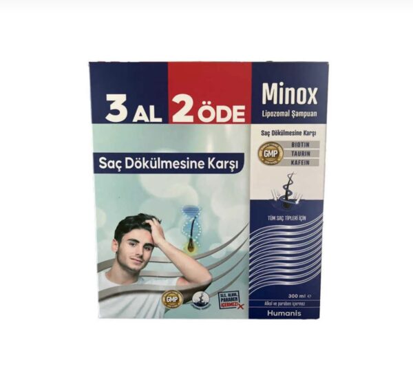 Minox şampuan man 3 al 2 öde lipozomal 3 X 300 ml 