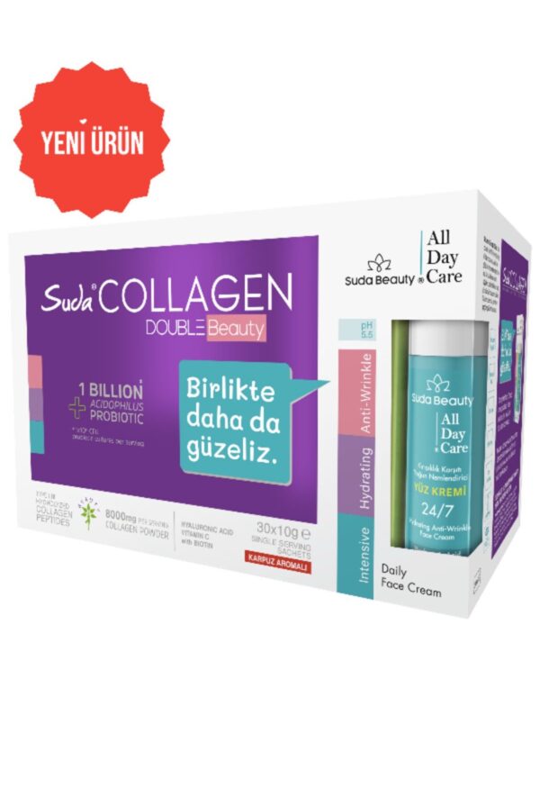 Suda collagen double beauty karpuz 30 shot + yüz kremi