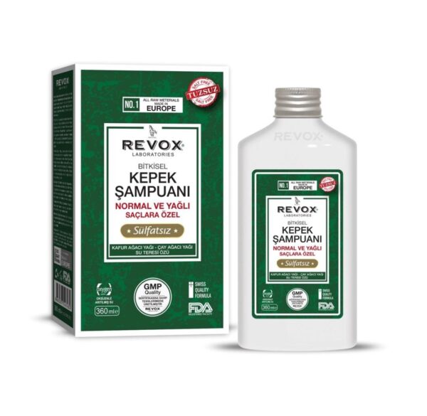 Revox normal ve yağlı saçlara özel kepek şampuanı 360 ml